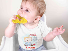 Load image into Gallery viewer, Custom Name My First Diwali Rompers for Baby Boy- KidsFashionVilla
