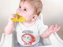 Load image into Gallery viewer, Custom Name Daddy Always Be My First Valentine Rompers for Baby Boy- KidsFashionVilla
