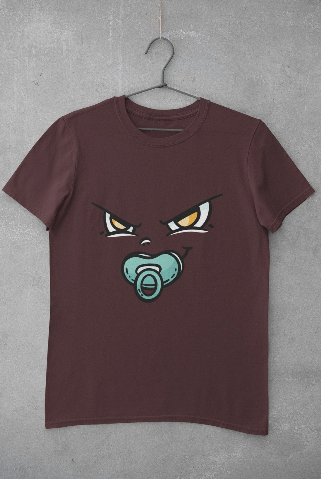 Baby Face Mens Half Sleeves T-shirt- FunkyTeesClub - Funky Tees Club