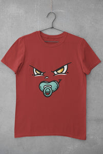 Baby Face Women Half Sleeves T-shirt- FunkyTeesClub - Funky Tees Club