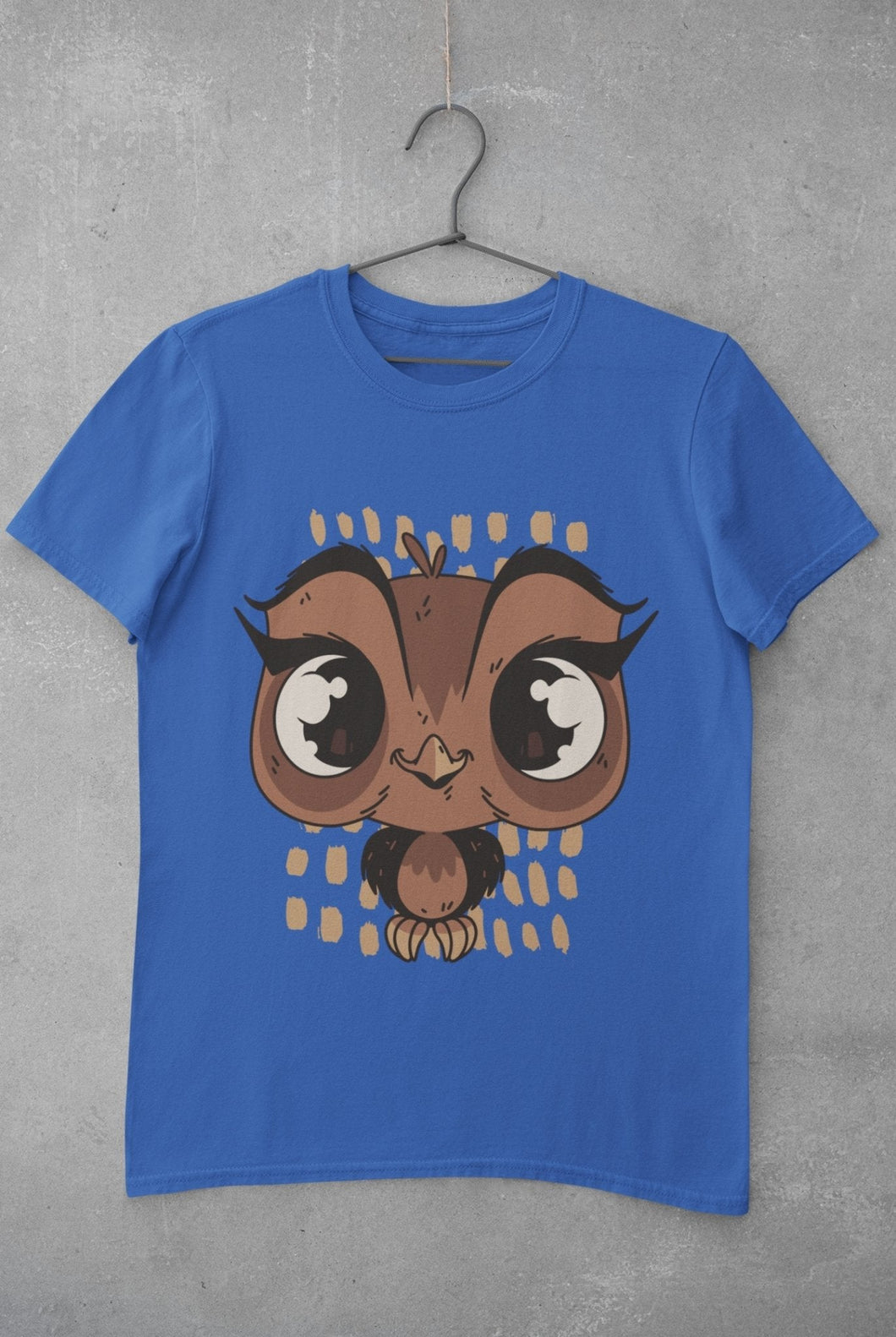 Baby Owl Mens Half Sleeves T-shirt- FunkyTeesClub - Funky Tees Club