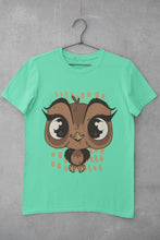 Load image into Gallery viewer, Baby Owl Mens Half Sleeves T-shirt- FunkyTeesClub - Funky Tees Club
