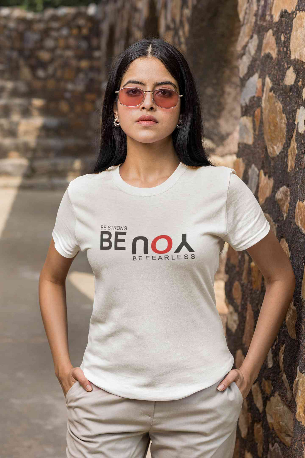Be Fearless Be Strong Be You Women Half Sleeves T-shirt- KidsFashionVilla