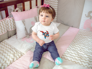 Superhero Cartoon Rompers for Baby Girl- KidsFashionVilla