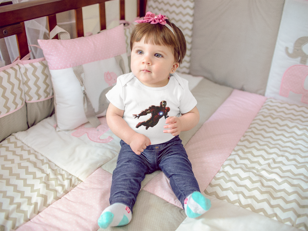 Superhero Cartoon Rompers for Baby Girl- KidsFashionVilla
