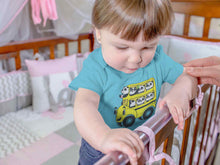Load image into Gallery viewer, Panda Yellow Bus Cartoon Rompers for Baby Girl- KidsFashionVilla
