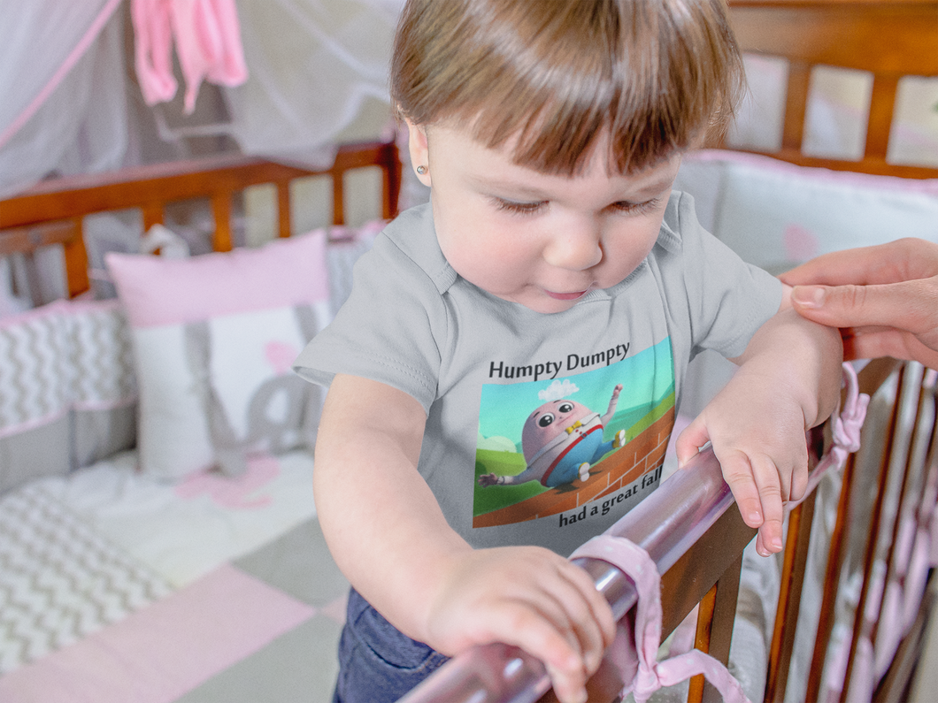Humpty Dumpty Poem Rompers for Baby Girl- KidsFashionVilla