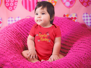 Santa Baby Christmas Rompers for Baby Girl- KidsFashionVilla