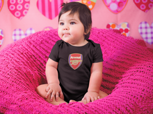 Load image into Gallery viewer, Arsenal Black Rompers for Baby Girl - KidsFashionVilla
