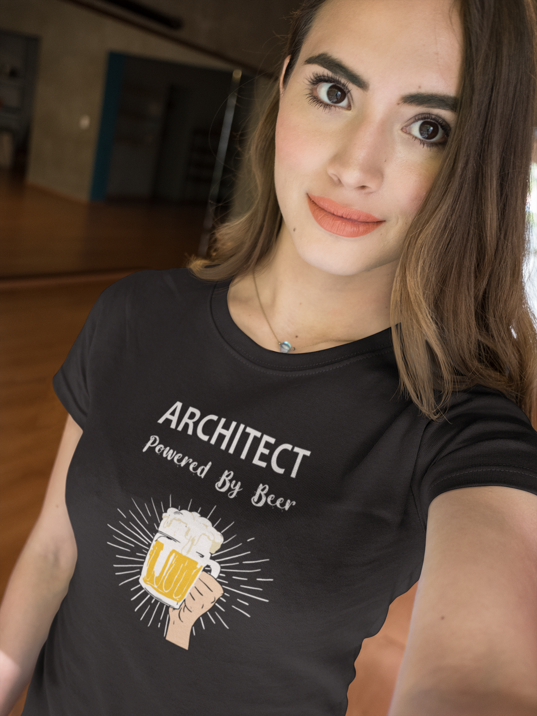 Beer Architect Profession Women Half Sleeves T-shirt- KidsFashionVilla