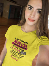 Load image into Gallery viewer, Bossy Bitch Attitude Women Half Sleeves T-shirt- KidsFashionVilla

