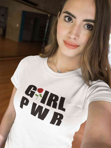 Girl Power Women Half Sleeves T-shirt- KidsFashionVilla