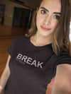 Break No Rules Women Half Sleeves T-shirt- KidsFashionVilla