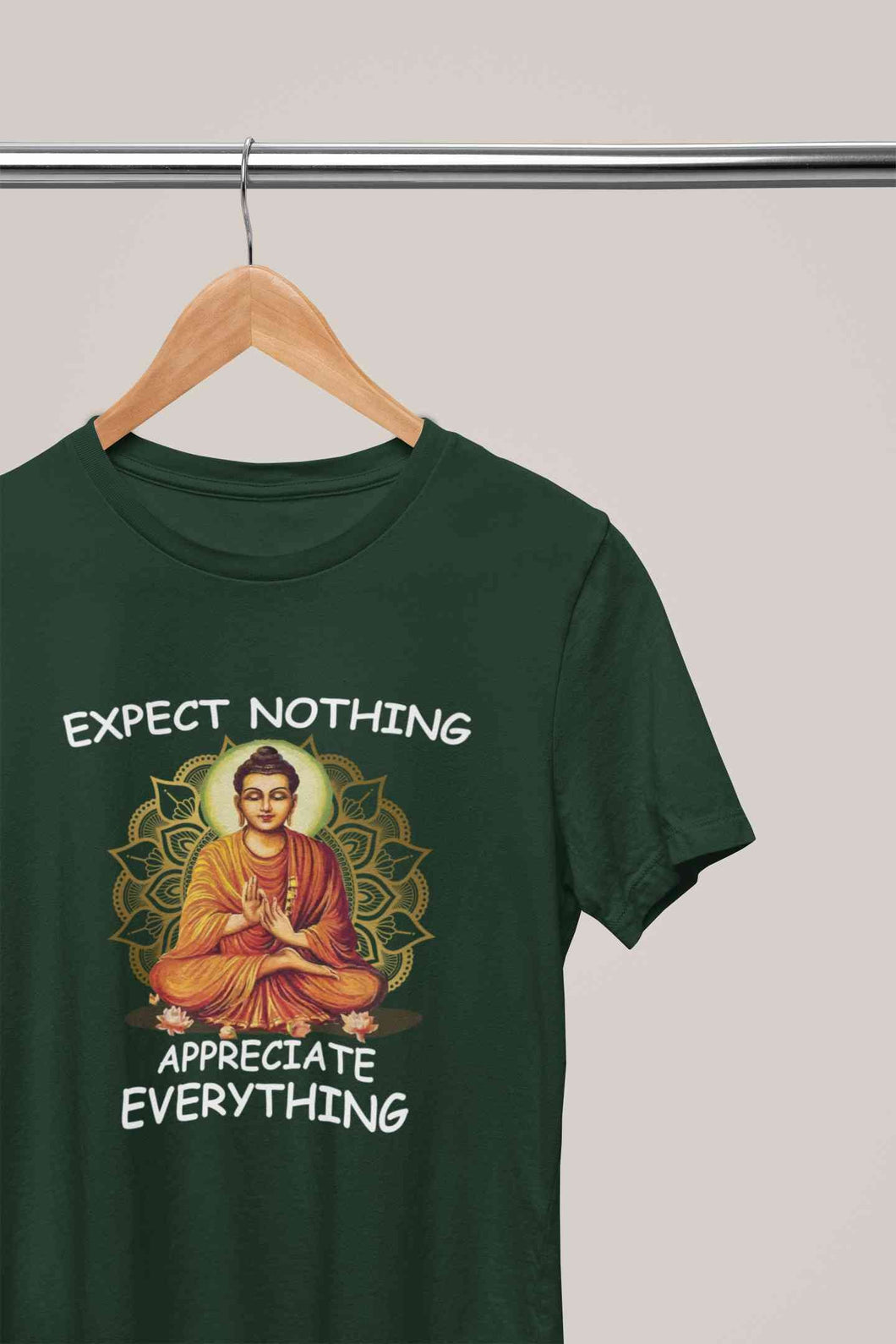 Appreciate Everything Yoga Mens Half Sleeves T-shirt- KidsFashionVilla