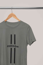 Load image into Gallery viewer, Strip Freedom Mens Half Sleeves T-shirt- KidsFashionVilla
