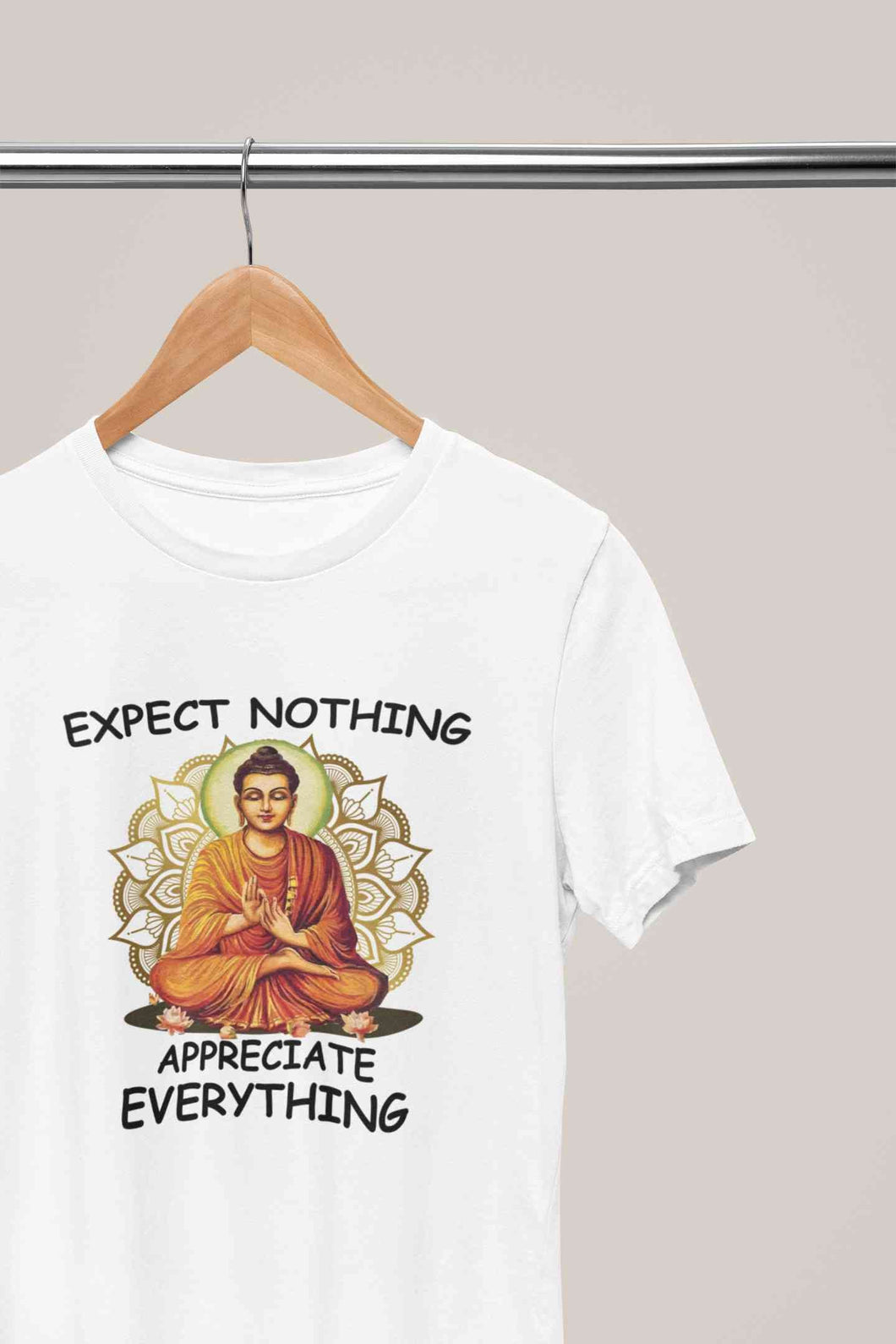 Appreciate Everything Yoga Mens Half Sleeves T-shirt- KidsFashionVilla