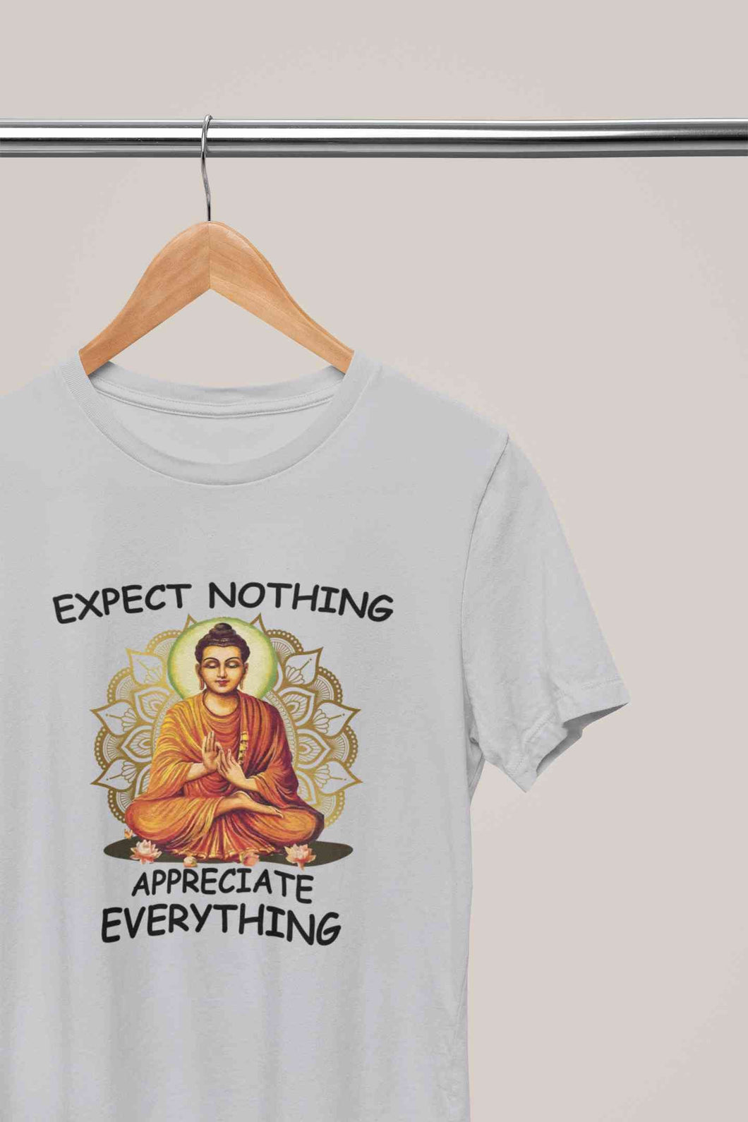 Appreciate Everything Yoga Mens Half Sleeves T-shirt- KidsFashionVilla
