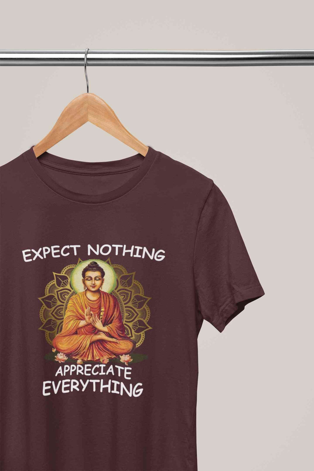 Appreciate Everything Yoga Mens Half Sleeves T-shirt- KidsFashionVilla