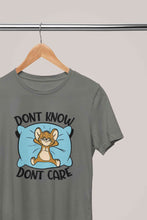 Load image into Gallery viewer, Funny Cartoon Dont Care Women Half Sleeves T-shirt- KidsFashionVilla
