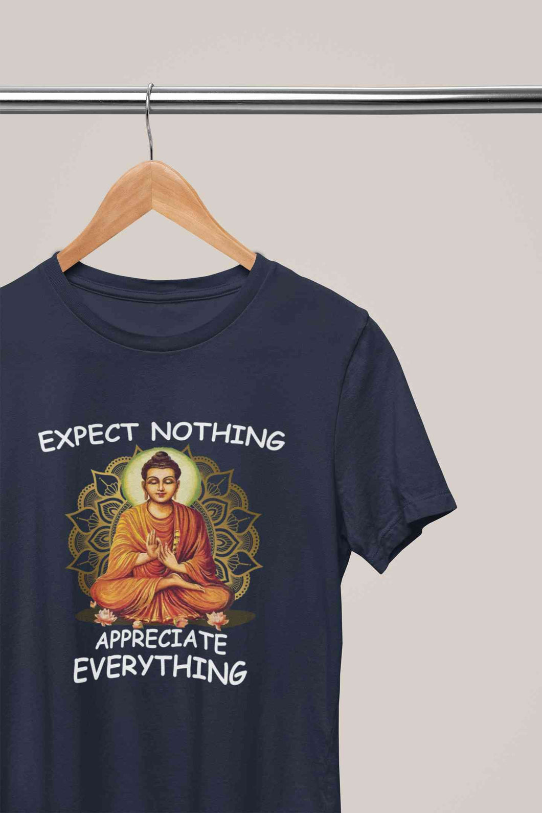 Appreciate Everything Yoga Mens Half Sleeves T-shirt- KidsFashionVilla