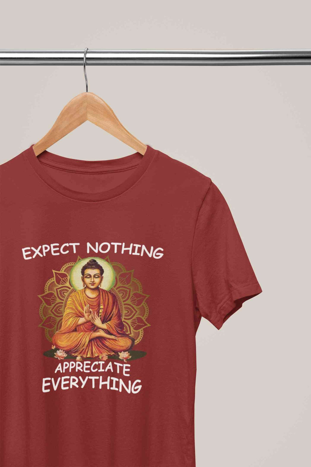 Appreciate Everything Yoga Mens Half Sleeves T-shirt- KidsFashionVilla