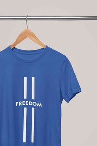 Strip Freedom Women Half Sleeves T-shirt- KidsFashionVilla