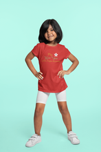 Load image into Gallery viewer, First New Year With Mamma Papa Half Sleeves T-Shirt For Girls -KidsFashionVilla
