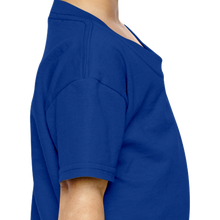 Load image into Gallery viewer, Girl Plain Royal Blue T-shirt -KidsFashionVilla
