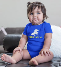 Load image into Gallery viewer, Born To Ride Rompers for Baby Girl- FunkyTradition FunkyTradition
