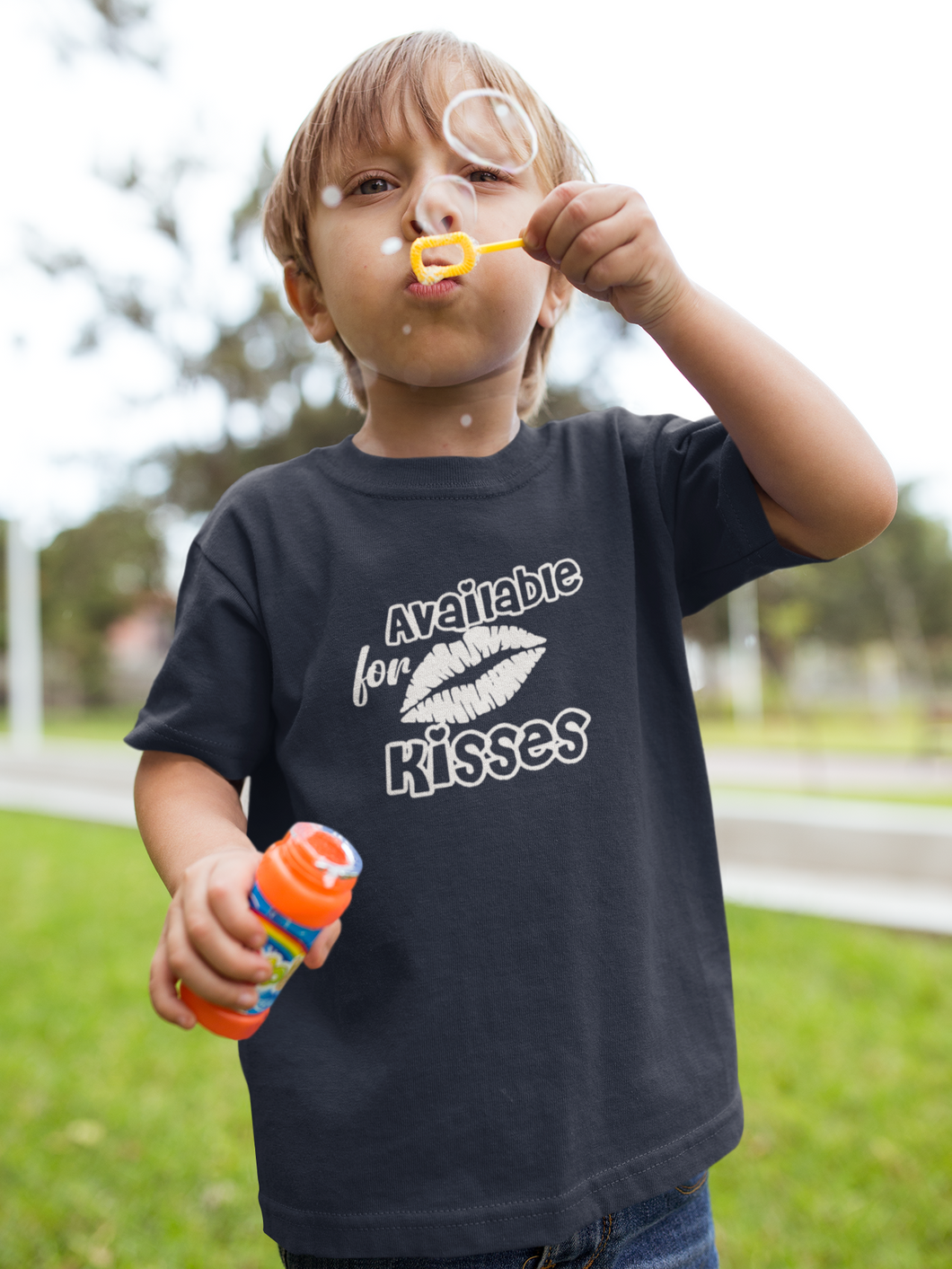 Available For Kisses New Year Half Sleeves T-Shirt for Boy-KidsFashionVilla