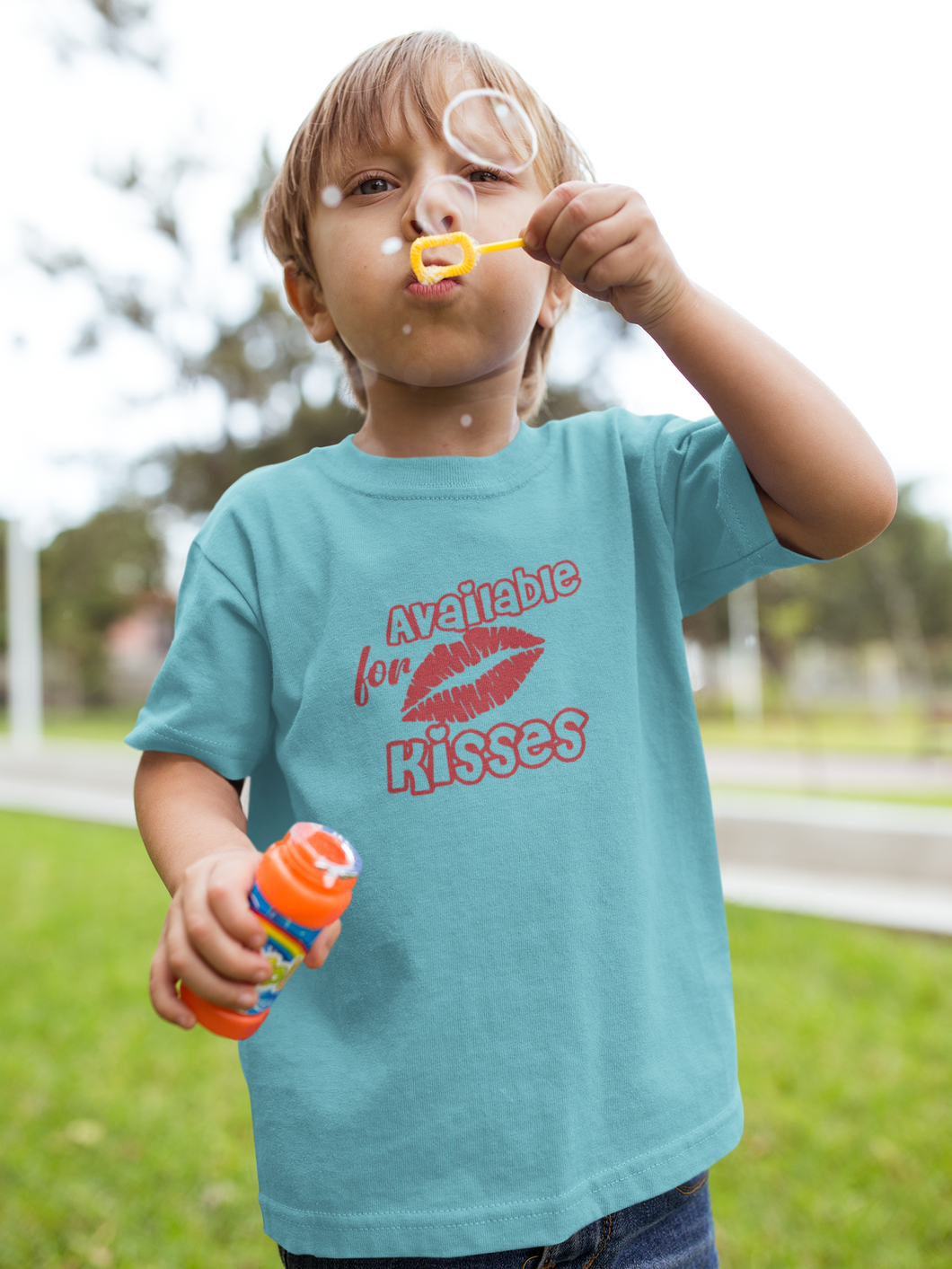 Available For Kisses New Year Half Sleeves T-Shirt for Boy-KidsFashionVilla