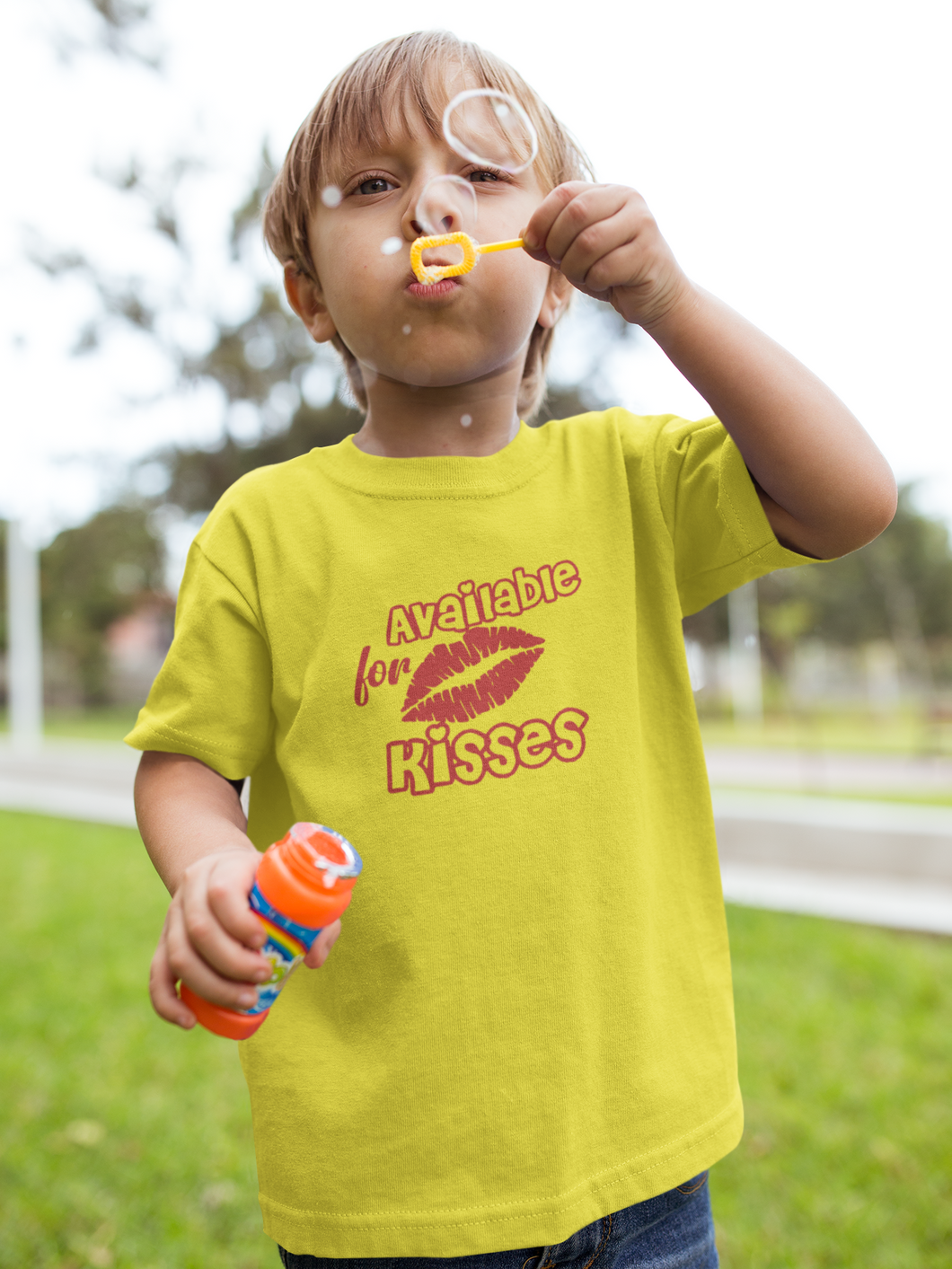 Available For Kisses New Year Half Sleeves T-Shirt for Boy-KidsFashionVilla