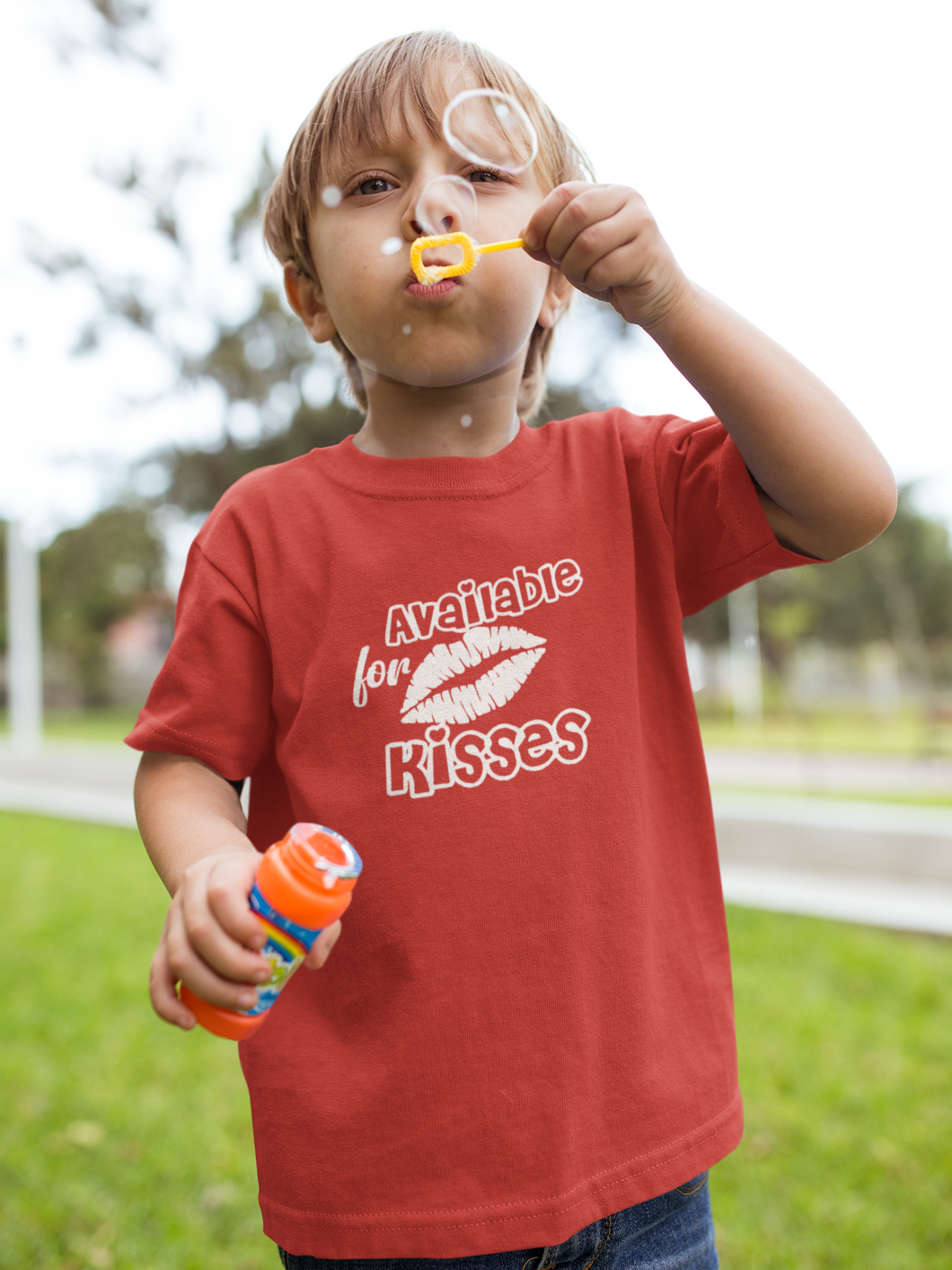 Available For Kisses New Year Half Sleeves T-Shirt for Boy-KidsFashionVilla