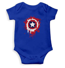 Load image into Gallery viewer, Captain America Shield Rompers for Baby Girl- FunkyTradition FunkyTradition
