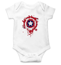Load image into Gallery viewer, Captain America Shield Rompers for Baby Girl- FunkyTradition FunkyTradition
