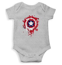 Load image into Gallery viewer, Captain America Shield Rompers for Baby Girl- FunkyTradition FunkyTradition
