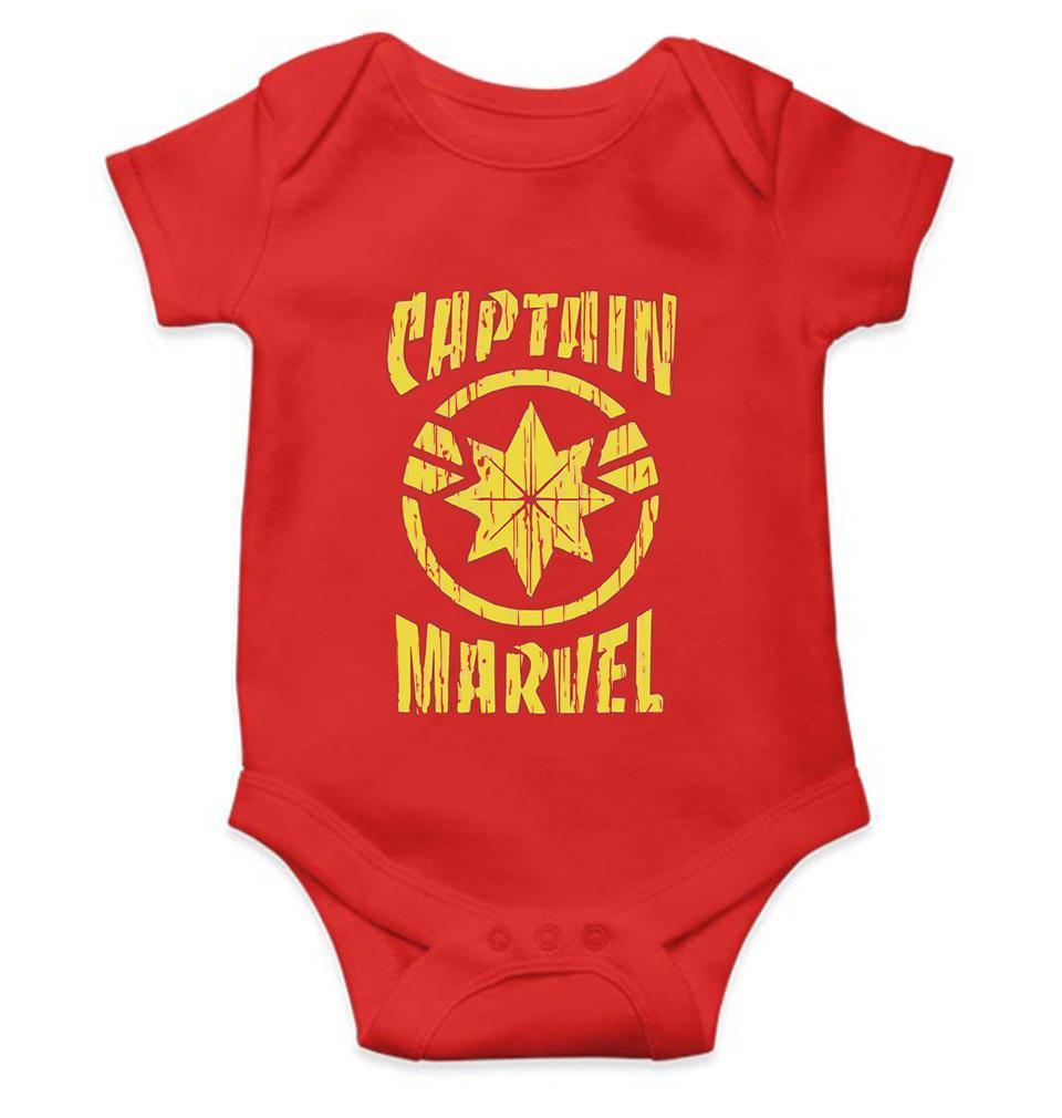 Captain Marvel Logos Rompers for Baby Boy - FunkyTradition FunkyTradition