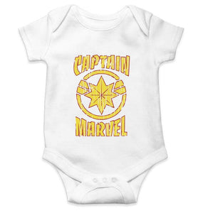 Captain Marvel Logos Rompers for Baby Boy - FunkyTradition FunkyTradition