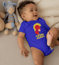 Load image into Gallery viewer, Captain Marvel Logos Rompers for Baby Boy - FunkyTradition FunkyTradition

