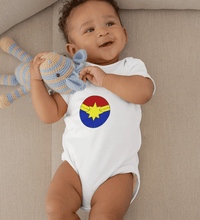 Load image into Gallery viewer, Captain Marvel Rompers for Baby Boy - FunkyTradition FunkyTradition
