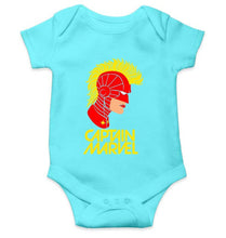 Load image into Gallery viewer, Captain Marvel Rompers for Baby Girl- FunkyTradition FunkyTradition
