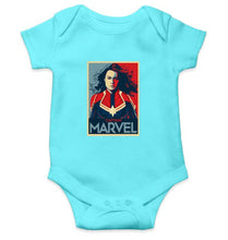 Load image into Gallery viewer, Captain Marvel Rompers for Baby Girl- KidsFashionVilla
