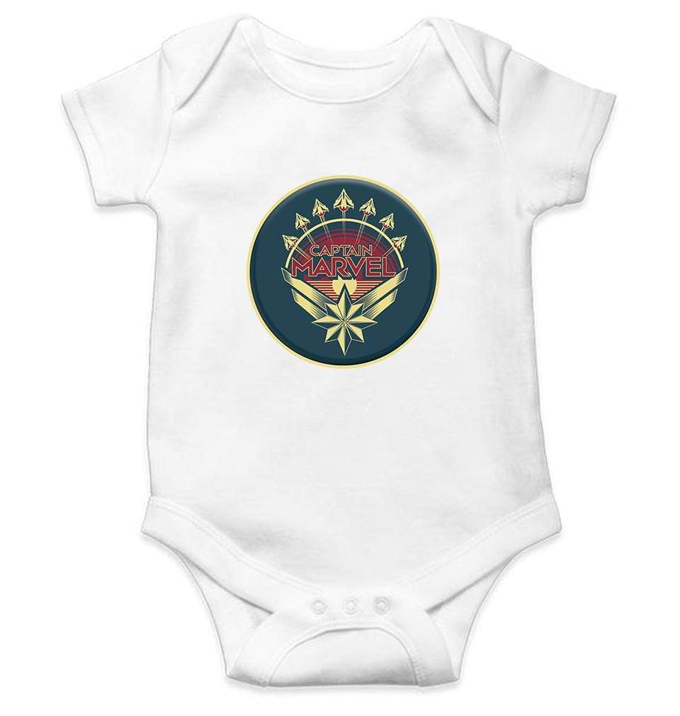 Captain Marvel Rompers for Baby Girl- FunkyTradition FunkyTradition