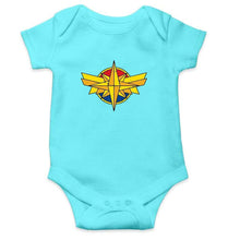 Load image into Gallery viewer, Captain Marvel Rompers for Baby Girl- FunkyTradition FunkyTradition
