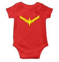 Load image into Gallery viewer, Captain Marvel Rompers for Baby Girl- FunkyTradition FunkyTradition
