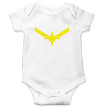 Load image into Gallery viewer, Captain Marvel Superhero Rompers for Baby Boy - FunkyTradition FunkyTradition
