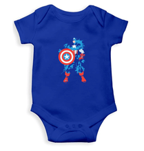 Load image into Gallery viewer, Captain Splash Shield Rompers for Baby Boy- FunkyTradition FunkyTradition
