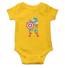 Load image into Gallery viewer, Captain Splash Shield Rompers for Baby Boy- FunkyTradition FunkyTradition
