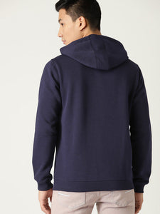 Plain Navy Blue Hoodie Sweatshirt -KidsFashionVilla