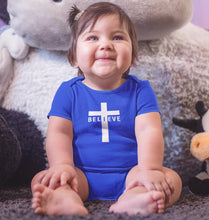 Load image into Gallery viewer, Cross Believe Rompers for Baby Girl- FunkyTradition FunkyTradition
